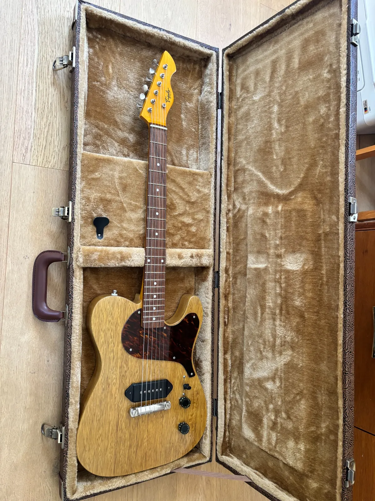 Completed Plume resting in its fitted case.